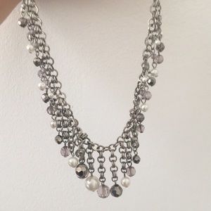 Silver Pearl Necklace